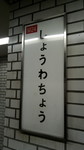 昭和町駅　駅標