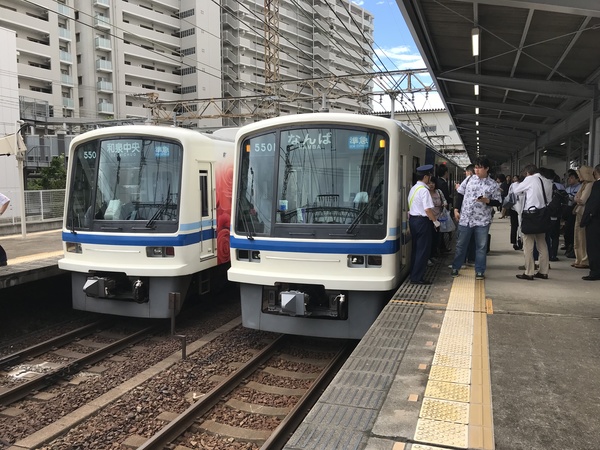 緊急地震速報で緊急停車⑤/泉北高速5000系5509F&5501F