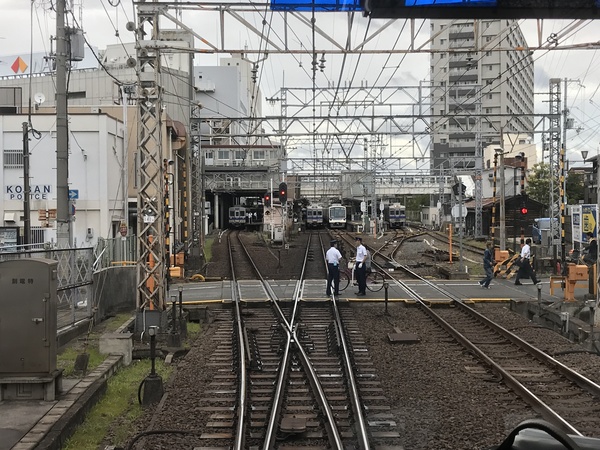 緊急地震速報で緊急停車③