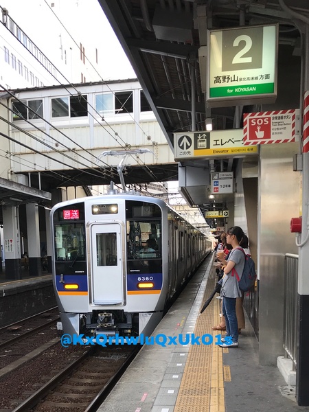 南海電鉄8300系8710F(千代田入場回送②)
