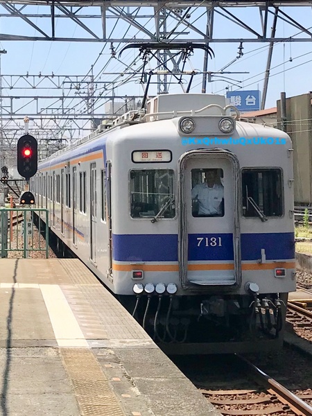 南海電鉄7100系7131F/2018年8月2日千代田入場回送③