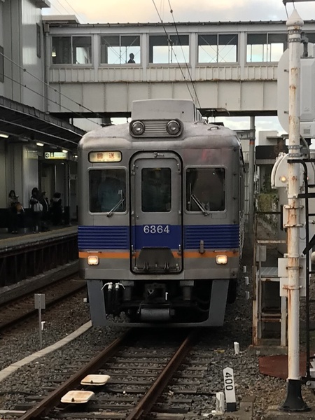 南海電鉄6300系6314F/2018年11月14日高野線回送①/堺東にて
